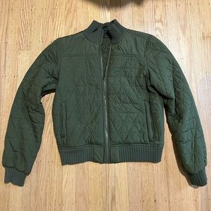 Prana cropped bomber jacket